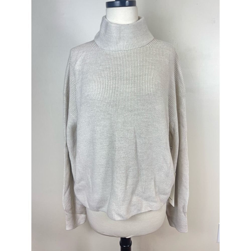Lululemon Merino Wool-Blend Ribbed Turtleneck Sweater - Picture 3 of 4